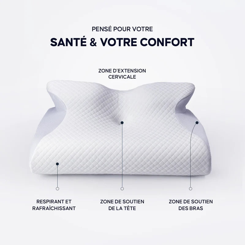 DreamContour | Oreiller Orthopédique contre la Douleur Cervicale