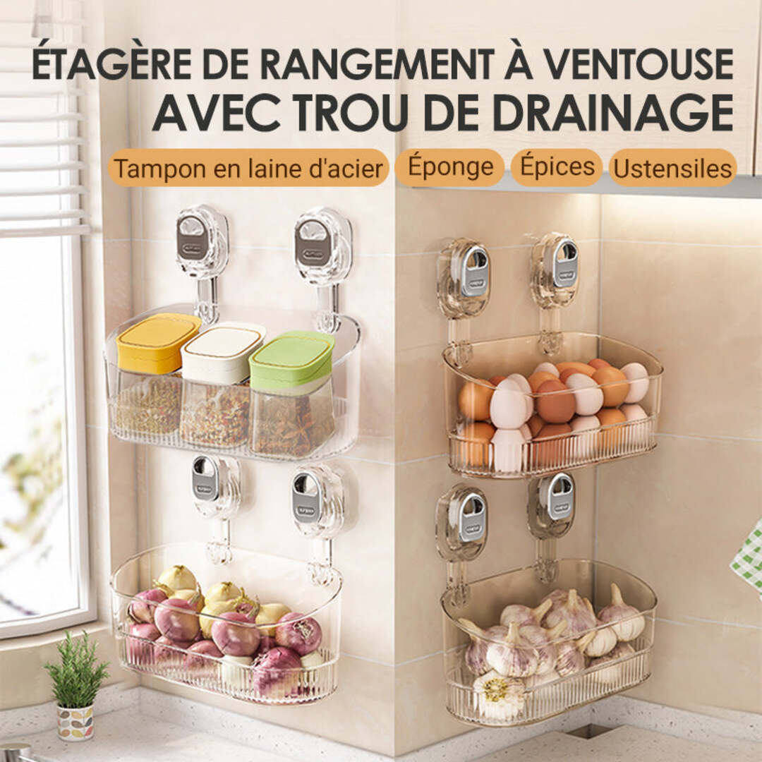 GripRack | Système de rangement compact avec trou de drainage
