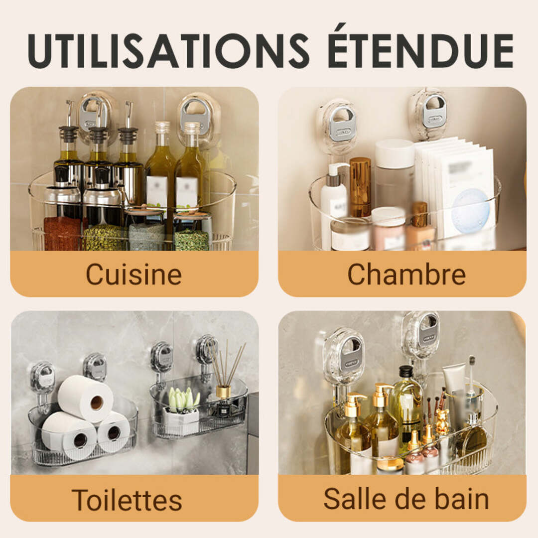 GripRack | Système de rangement compact avec trou de drainage