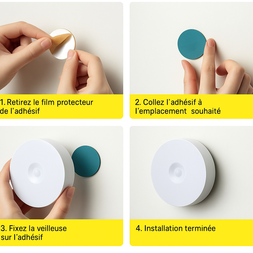 LiteStep | Lampe de nuit LED intelligente avec détecteur de mouvement et rechargeable par USB