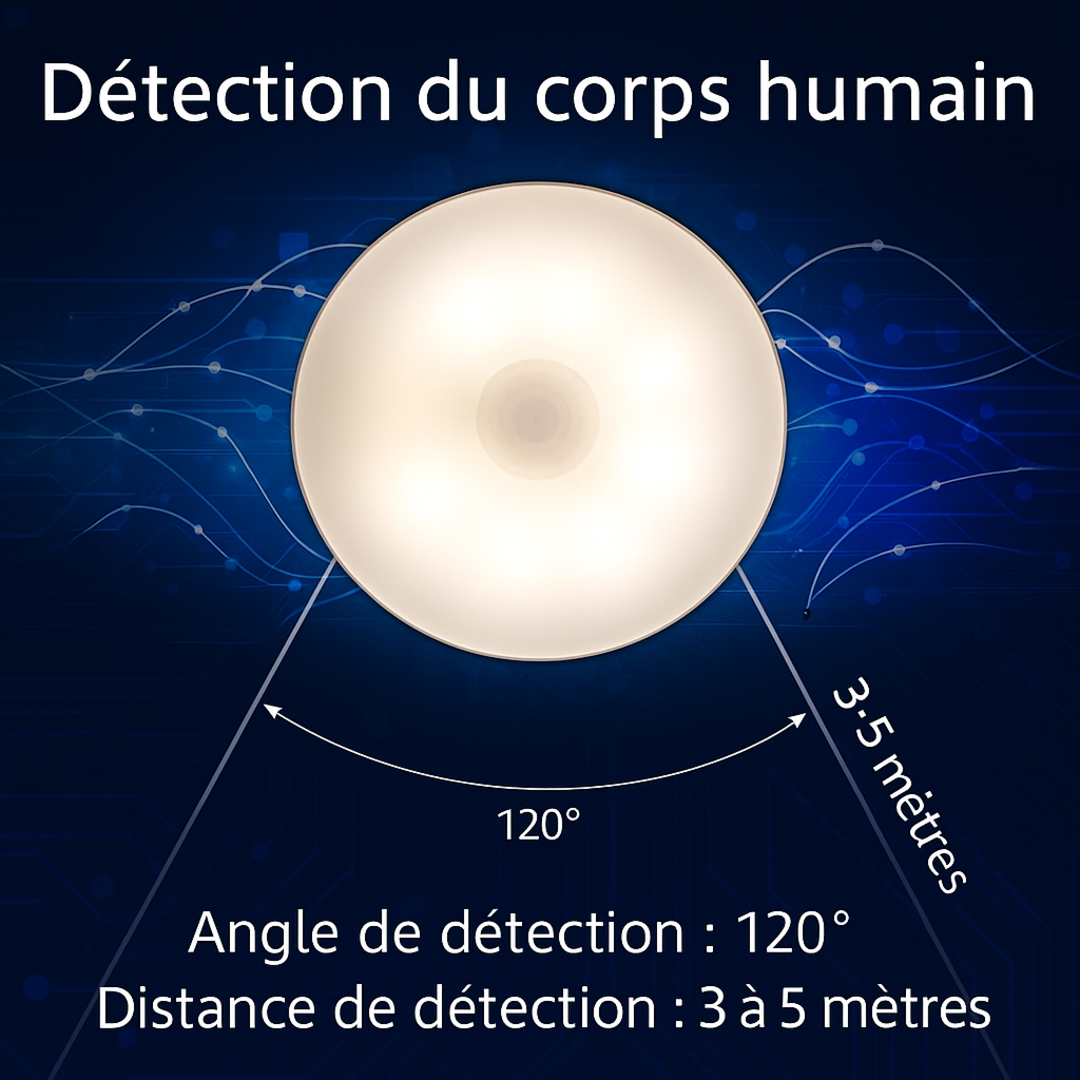 LiteStep | Lampe de nuit LED intelligente avec détecteur de mouvement et rechargeable par USB