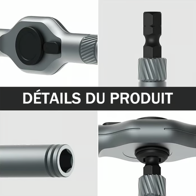 ToolCore | Tournevis à cliquet 24-en-1 Magnétique pour Chaque Tâche