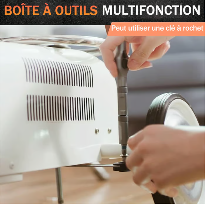 ToolCore | Tournevis à cliquet 24-en-1 Magnétique pour Chaque Tâche