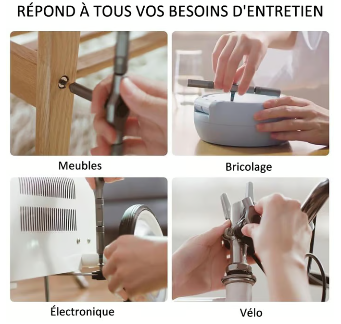 ToolCore | Tournevis à cliquet 24-en-1 Magnétique pour Chaque Tâche