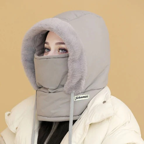 FrostShield | Warm Gebreide Beanie met Volledige Gezichtsbescherming