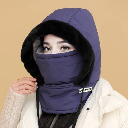 FrostShield | Warm Gebreide Beanie met Volledige Gezichtsbescherming