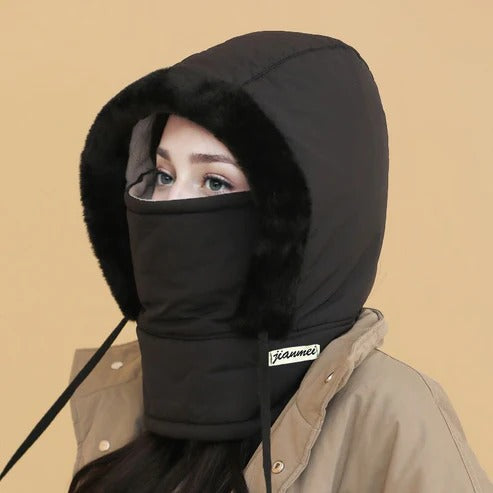 FrostShield | Warm Gebreide Beanie met Volledige Gezichtsbescherming