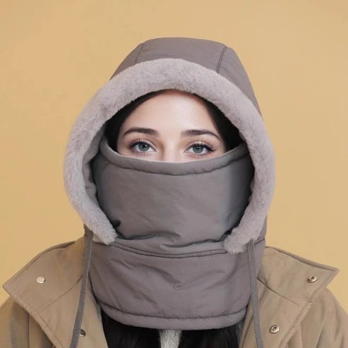 FrostShield | Warm Gebreide Beanie met Volledige Gezichtsbescherming