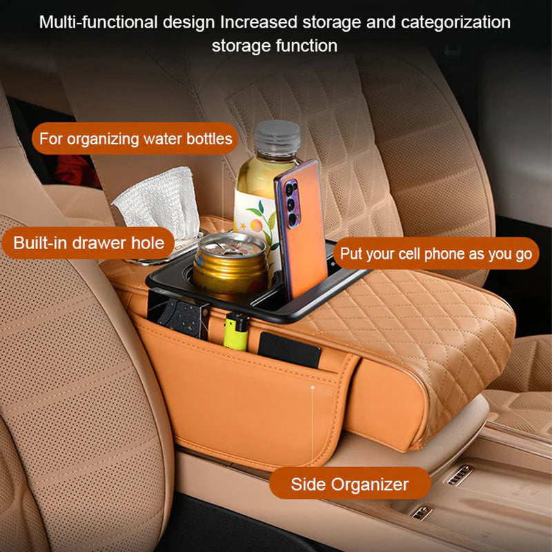 DriveEase | Coussin d’Accoudoir Auto Multifonction