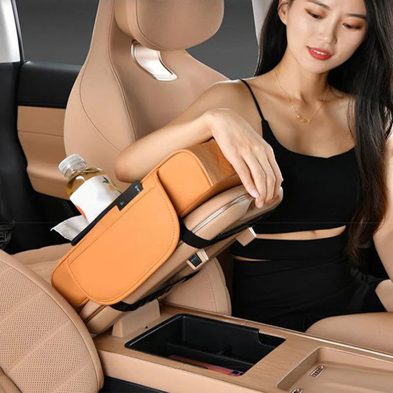 DriveEase | Coussin d’Accoudoir Auto Multifonction