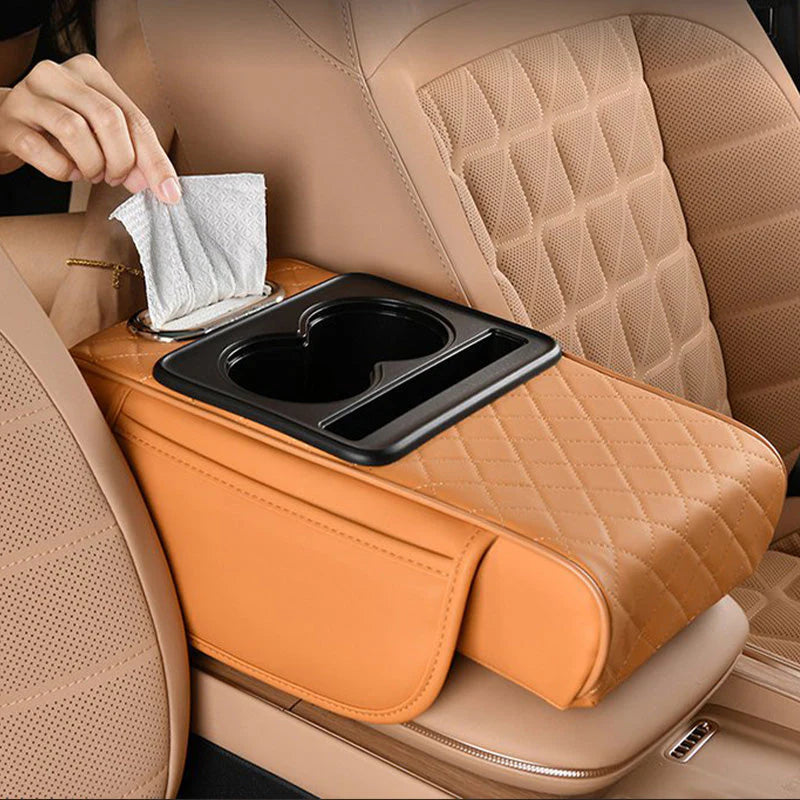 DriveEase | Coussin d’Accoudoir Auto Multifonction