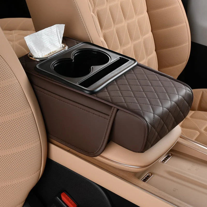 DriveEase | Coussin d’Accoudoir Auto Multifonction