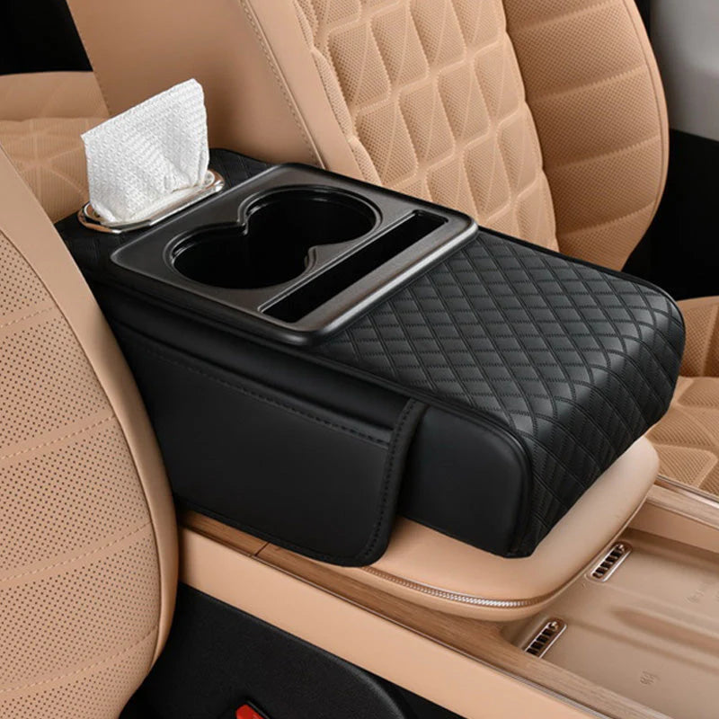 DriveEase | Coussin d’Accoudoir Auto Multifonction