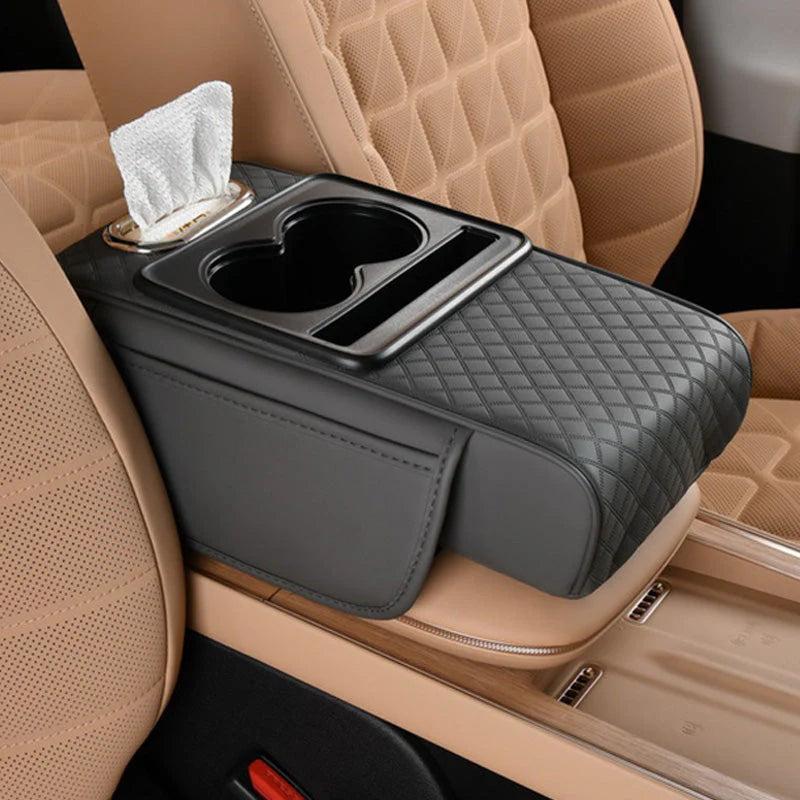 DriveEase | Coussin d’Accoudoir Auto Multifonction