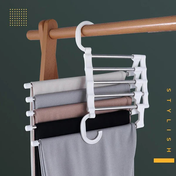 Trouser Hanger multifonction : armoire rangée, plus de place en un instant.