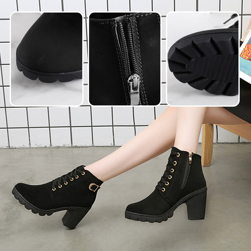 ChicStep Boots | Bottes Élégantes avec Talon Bloc Confortable