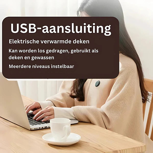 HeatWrap | Écharpe et Couverture Chauffante USB Portable
