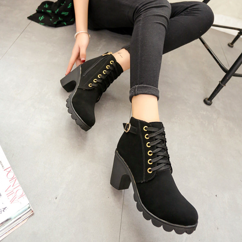 ChicStep Boots | Bottes Élégantes avec Talon Bloc Confortable