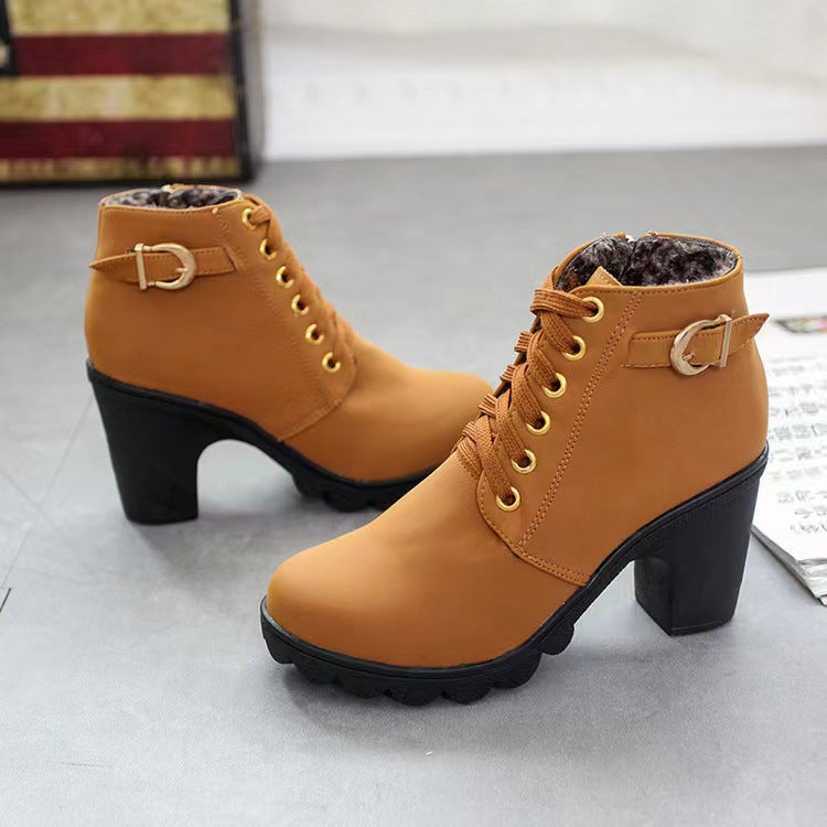 ChicStep Boots | Bottes Élégantes avec Talon Bloc Confortable