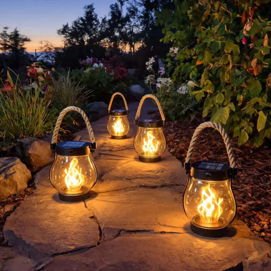 FireLume | Lampe Solaire Ambiance à Effet Flamme