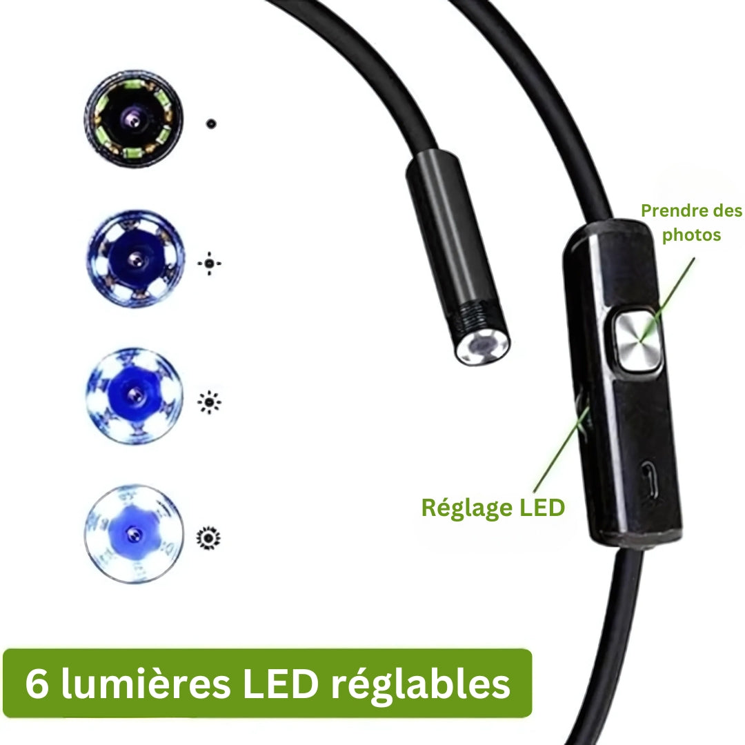 FlexiScope | Endoscope Étanche avec Éclairage LED