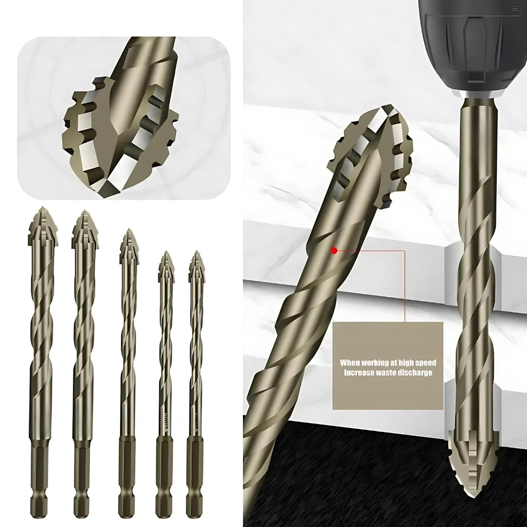 DrillPro | Ensemble de Forets et Tarauds de Haute Qualité avec Revêtement en Titane – Lot de 5