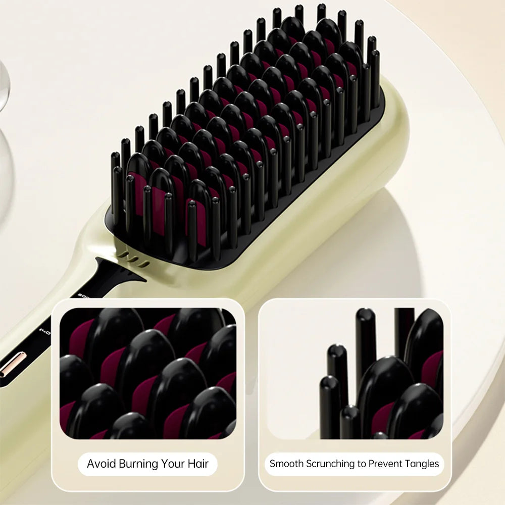 IonGlow Brosse | Brosse lissante aux ions négatifs pour des cheveux soyeux instantanément !