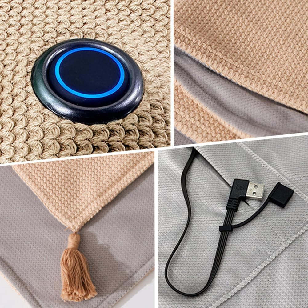 HeatWrap | Écharpe et Couverture Chauffante USB Portable