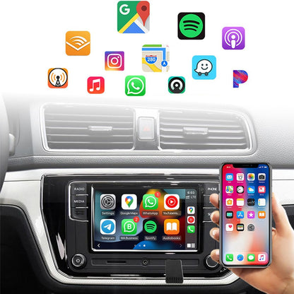 EasyPlay | Adaptateur Sans Fil Apple CarPlay & Android Auto | USB-A & USB-C