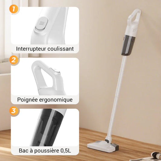 CleanSwift | Aspirateur Balai Sans Fil pour un Nettoyage Rapide et Facile