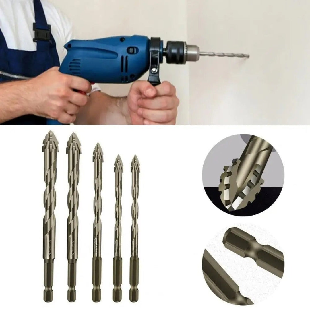 DrillPro | Ensemble de Forets et Tarauds de Haute Qualité avec Revêtement en Titane – Lot de 5