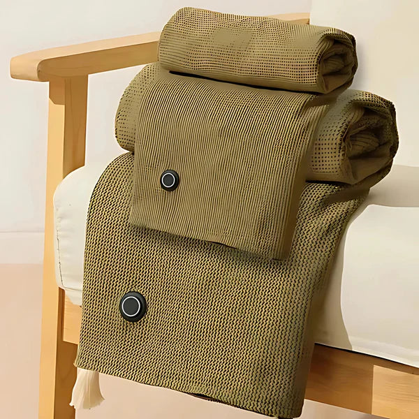 HeatWrap | Écharpe et Couverture Chauffante USB Portable