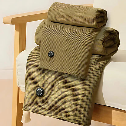 HeatWrap | Écharpe et Couverture Chauffante USB Portable