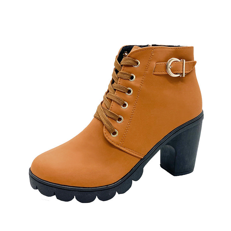 ChicStep Boots | Bottes Élégantes avec Talon Bloc Confortable