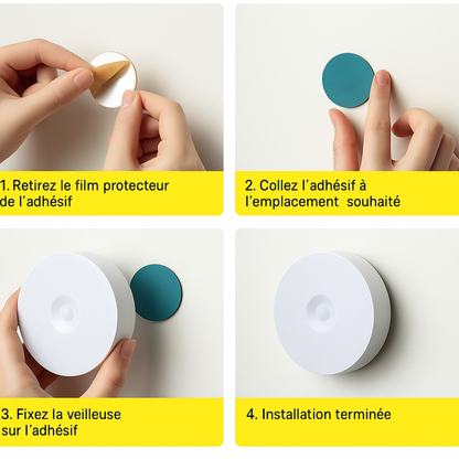 LiteStep | Lampe de nuit LED intelligente avec détecteur de mouvement et rechargeable par USB