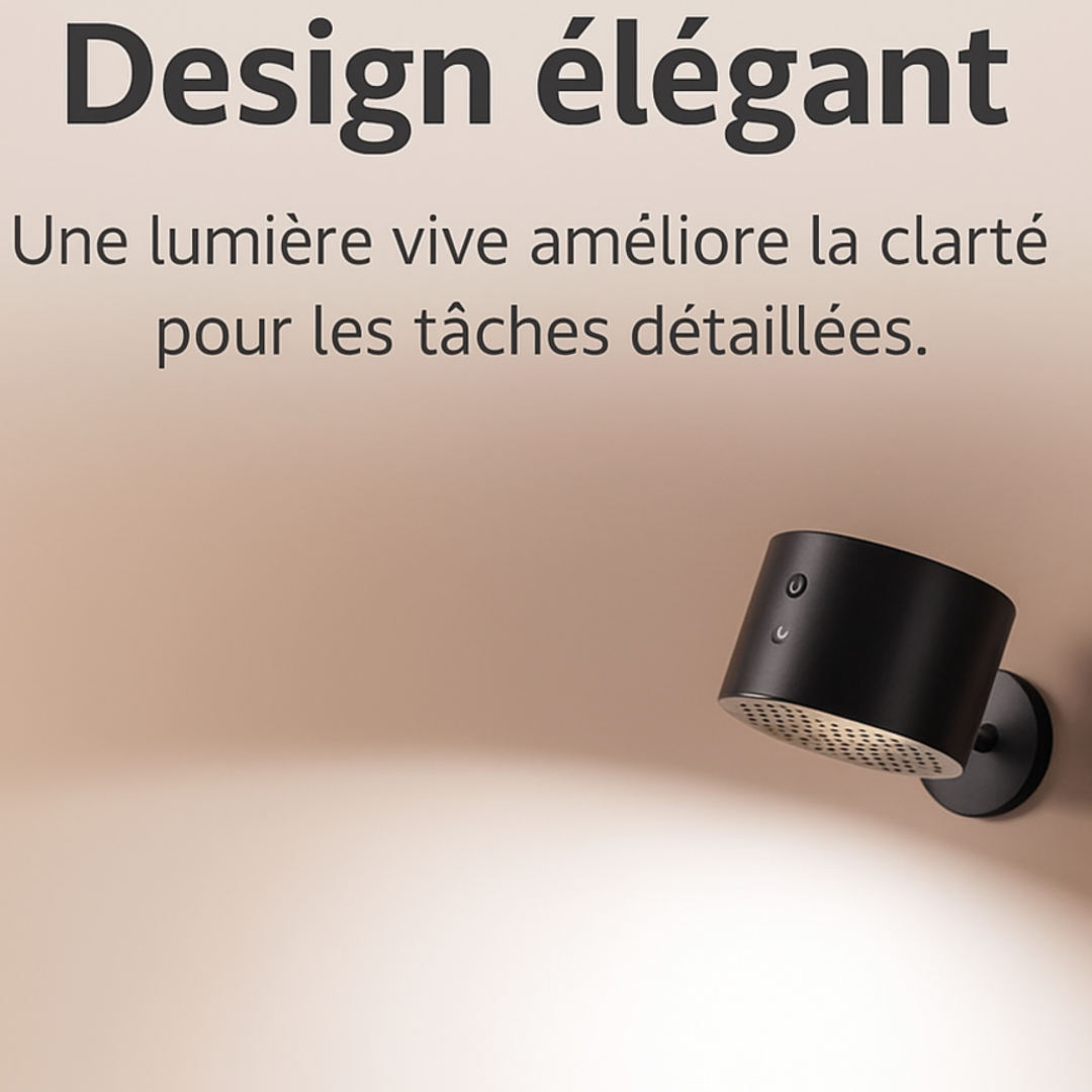 LumoGlow | Applique LED Murale Sans Fil à Intensité Réglable avec Télécommande