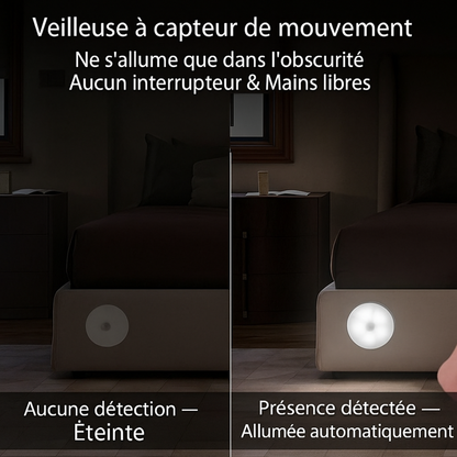 LiteStep | Lampe de nuit LED intelligente avec détecteur de mouvement et rechargeable par USB