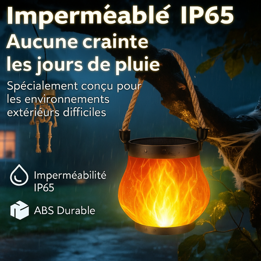 FireLume | Lampe Solaire Ambiance à Effet Flamme