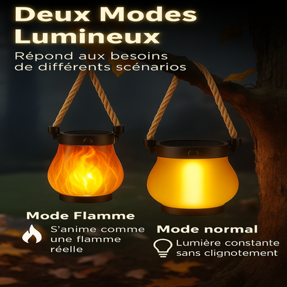 FireLume | Lampe Solaire Ambiance à Effet Flamme