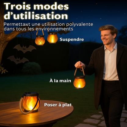 FireLume | Lampe Solaire Ambiance à Effet Flamme
