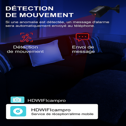 SecureView Cam | Caméra HD sans fil avec vision nocturne