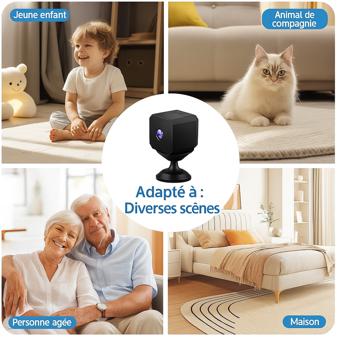 SecureView Cam | Caméra HD sans fil avec vision nocturne