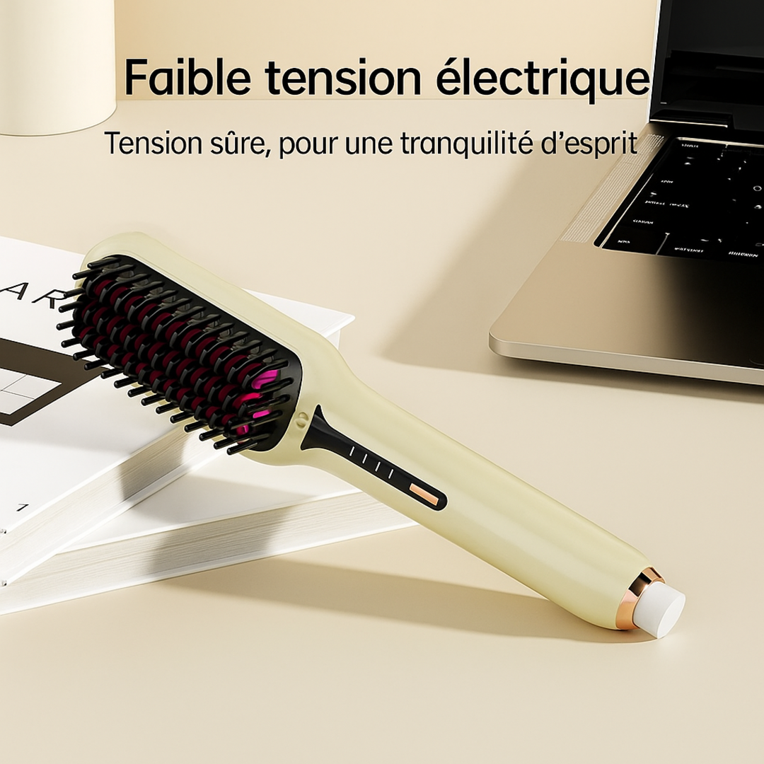 IonGlow Brosse | Brosse lissante aux ions négatifs pour des cheveux soyeux instantanément !