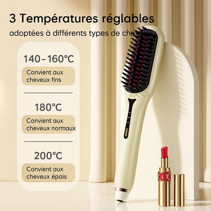 IonGlow Brosse | Brosse lissante aux ions négatifs pour des cheveux soyeux instantanément !