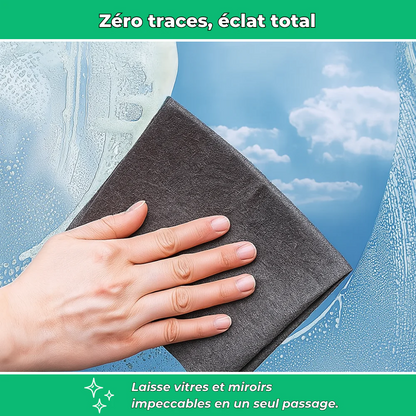 CrystalWipe | Lingette Microfibre Haute Précision pour Surfaces
