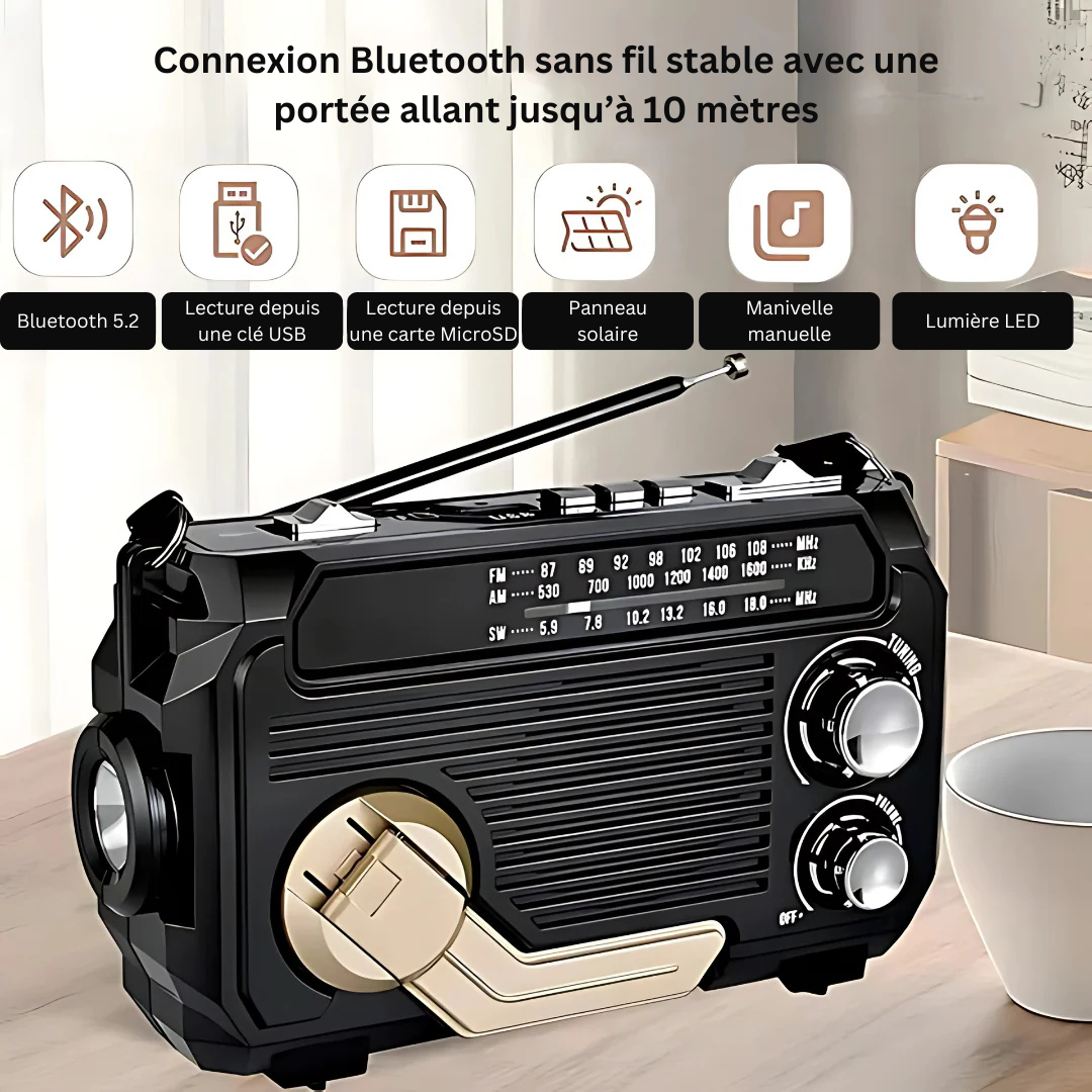 SafeWave | Radio d’Urgence avec Powerbank