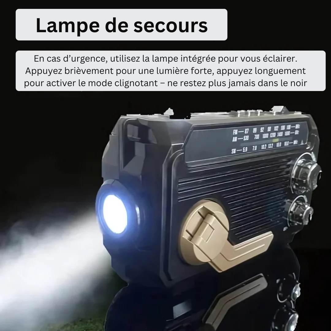 SafeWave | Radio d’Urgence avec Powerbank