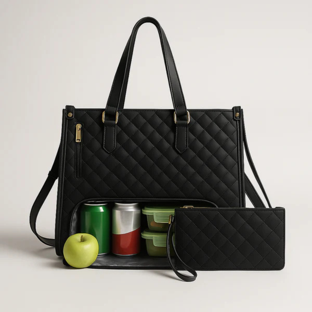 LuxeCarry Sac | Le sac tout-en-un pour travail, déjeuner et ordinateur portable