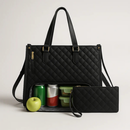 LuxeCarry Sac | Le sac tout-en-un pour travail, déjeuner et ordinateur portable