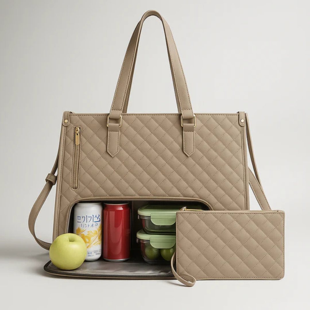 LuxeCarry Sac | Le sac tout-en-un pour travail, déjeuner et ordinateur portable
